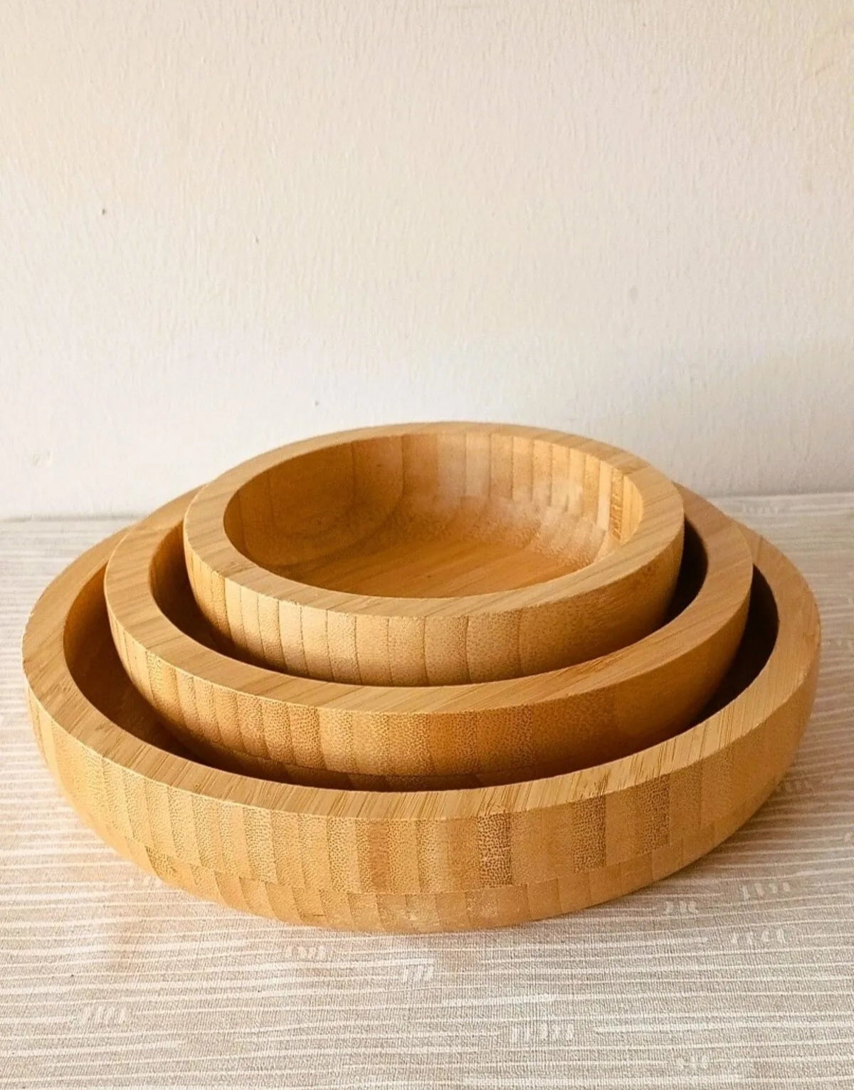 Bamboo 3 Piece Bowl Set