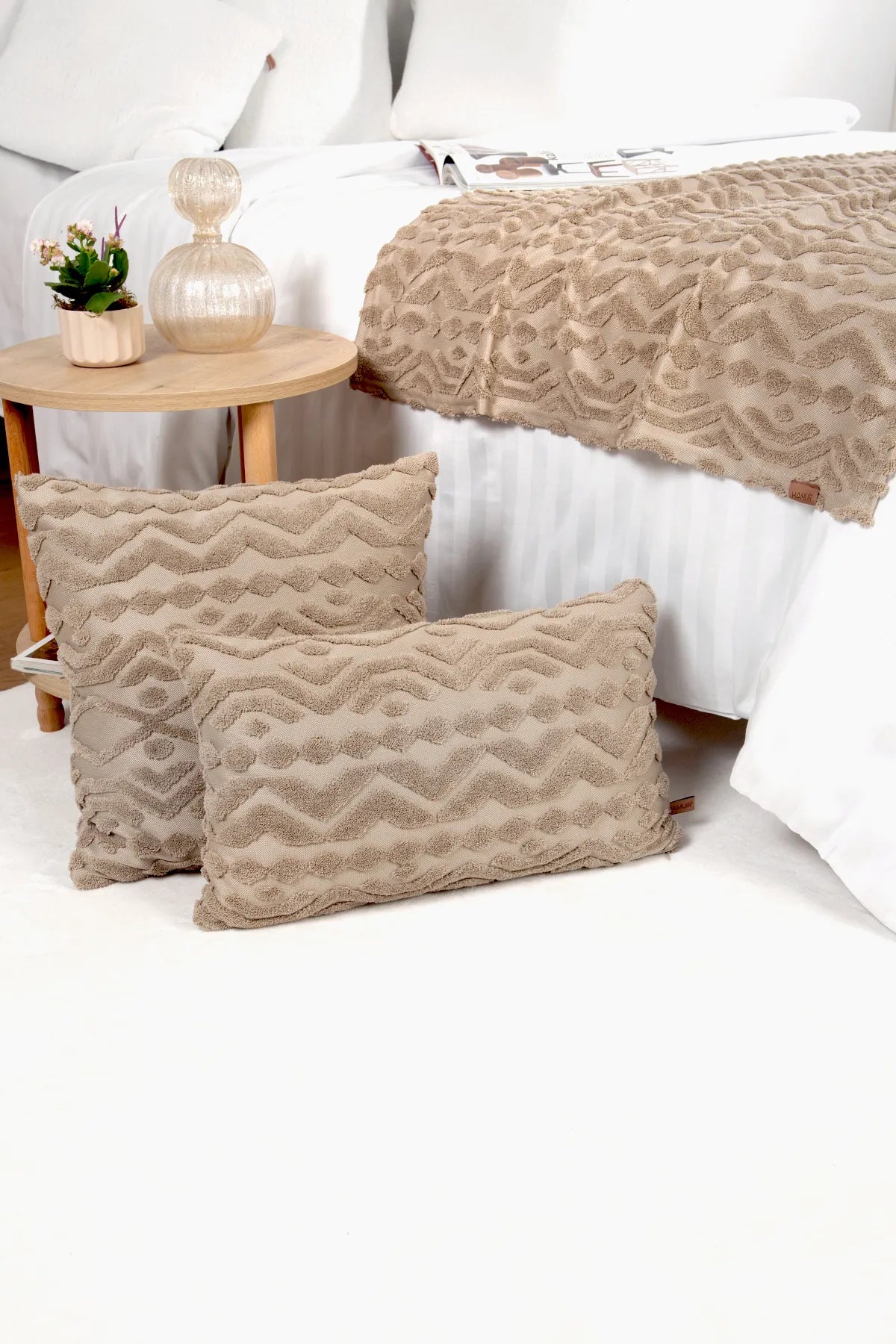Letta Bed Runner Set Scandinavian Bohemian Pattern