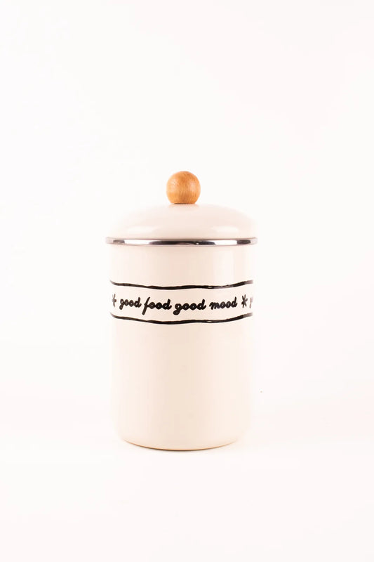Mood Enamel Giant Capsule Jar, Multi-Purpose Jar