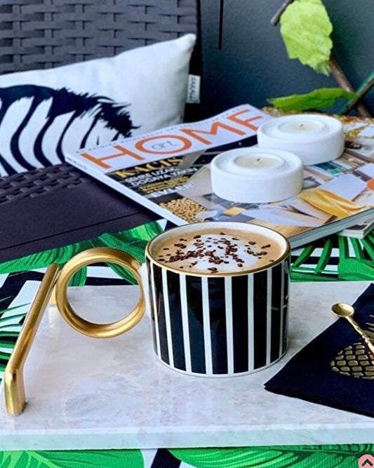 Luxury Piano Black Mug 2 Piece Set