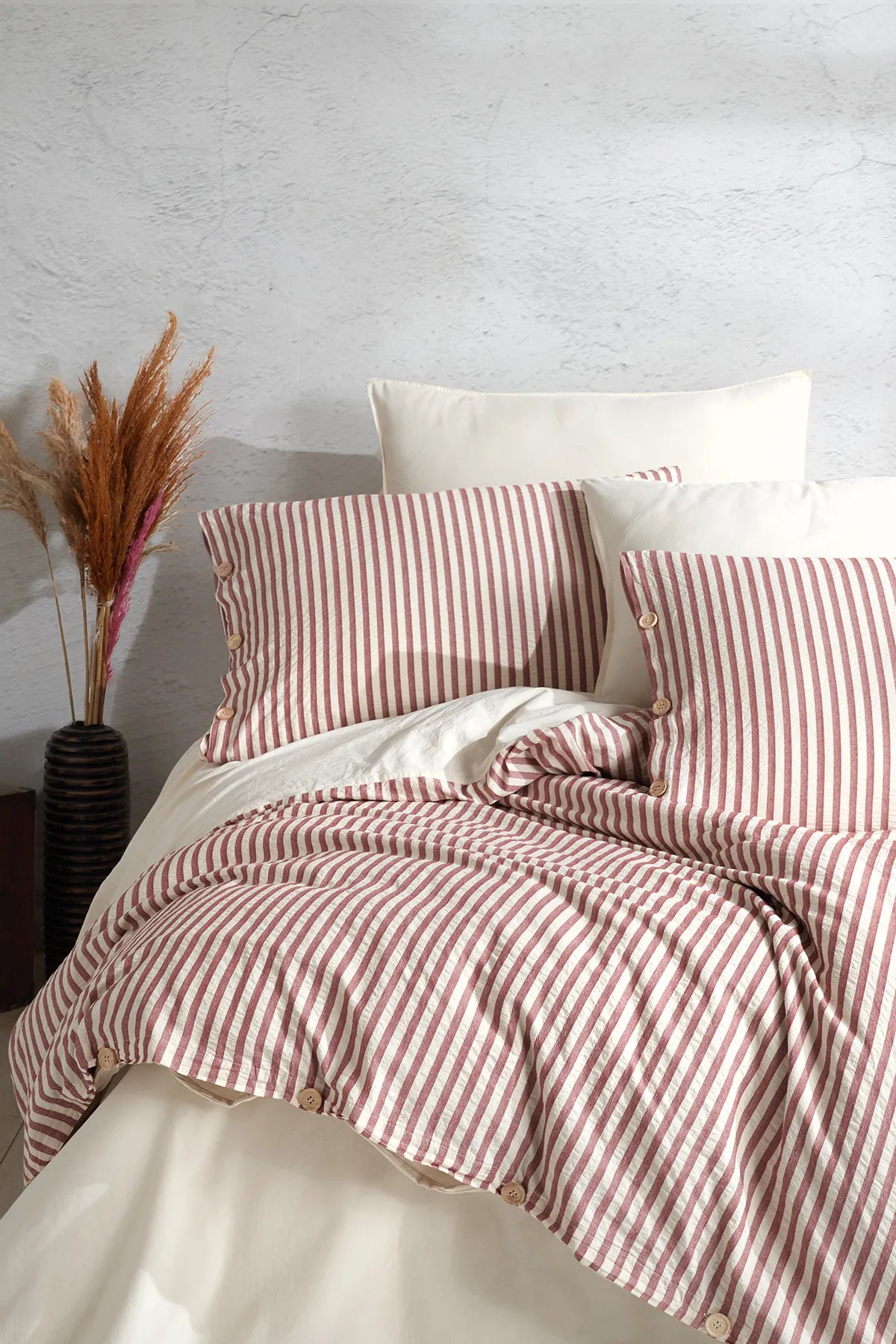 Chance Cherry 100% Cotton Washable Duvet Cover Set
