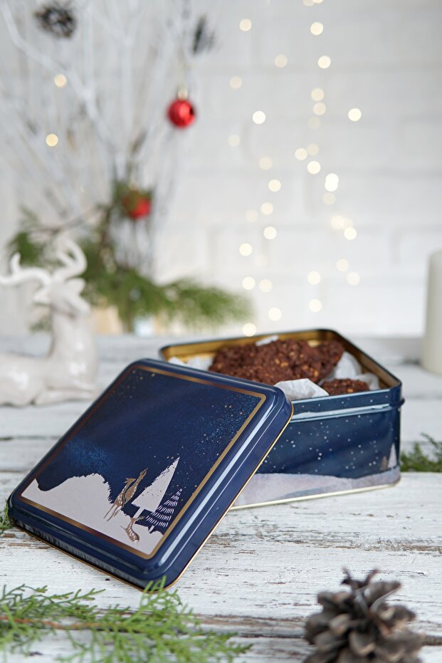 Christmas Edition Metal Storage Containers 2 Piece Set