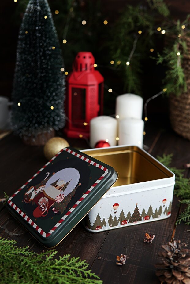Christmas Edition Metal Storage Containers 2 Piece Set