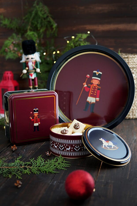 Christmas Edition Metal Storage Containers 3 Piece Set