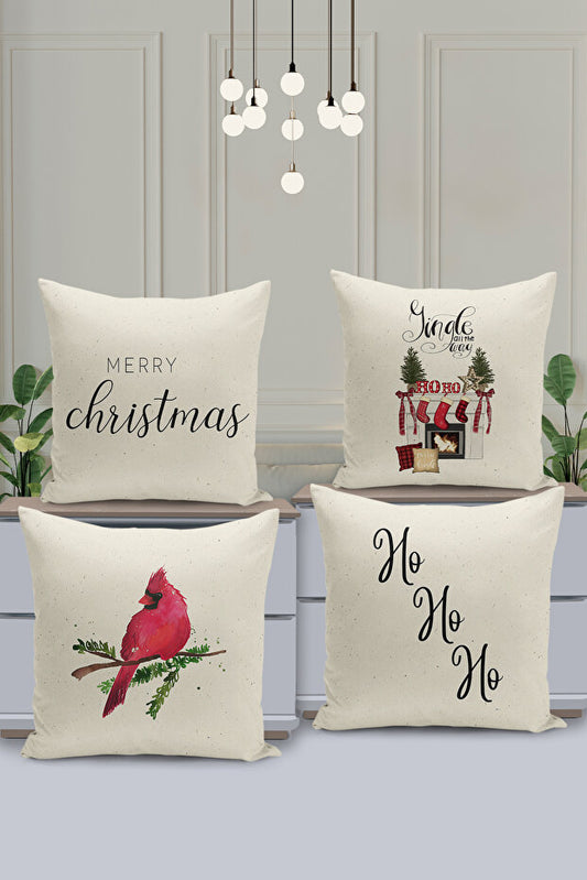 4 Piece Pillow Cover Double Sided Digital Print