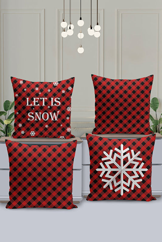 4 Piece Pillow Cover Double Sided Digital Print