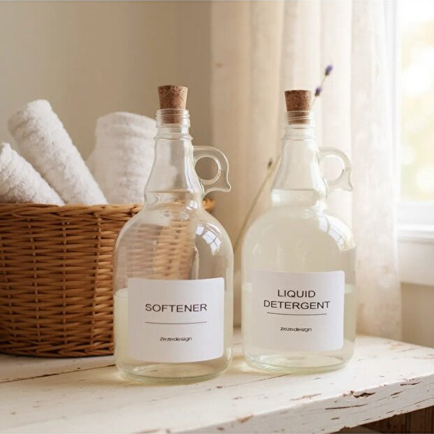 Set of 2 Laundry Bottles