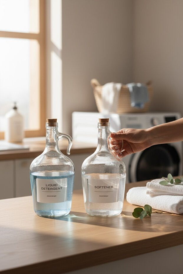 Set of 2 Laundry Bottles