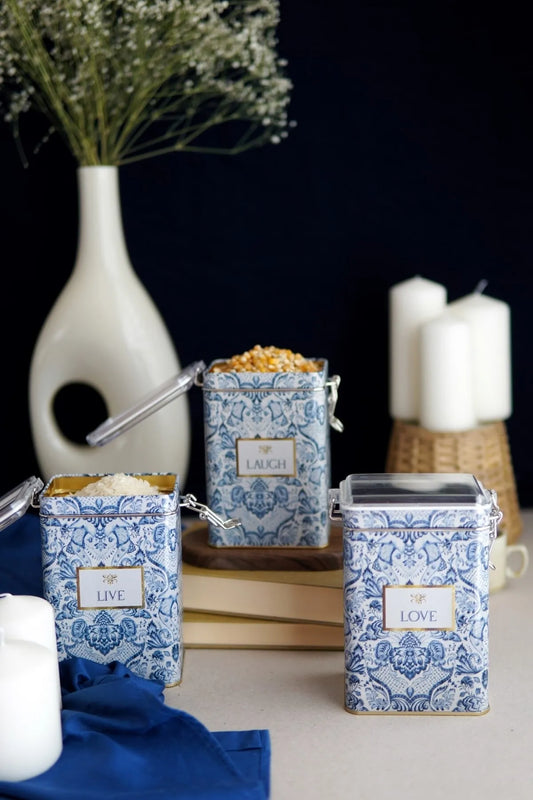Azul Metal Storage Containers Set of 3