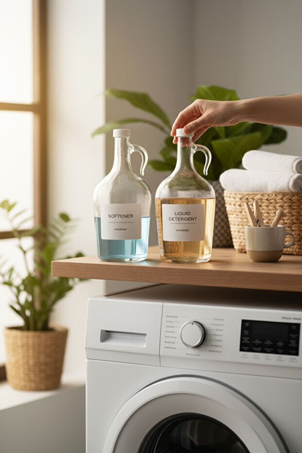 Set of 2 Laundry Bottles 1500 ml