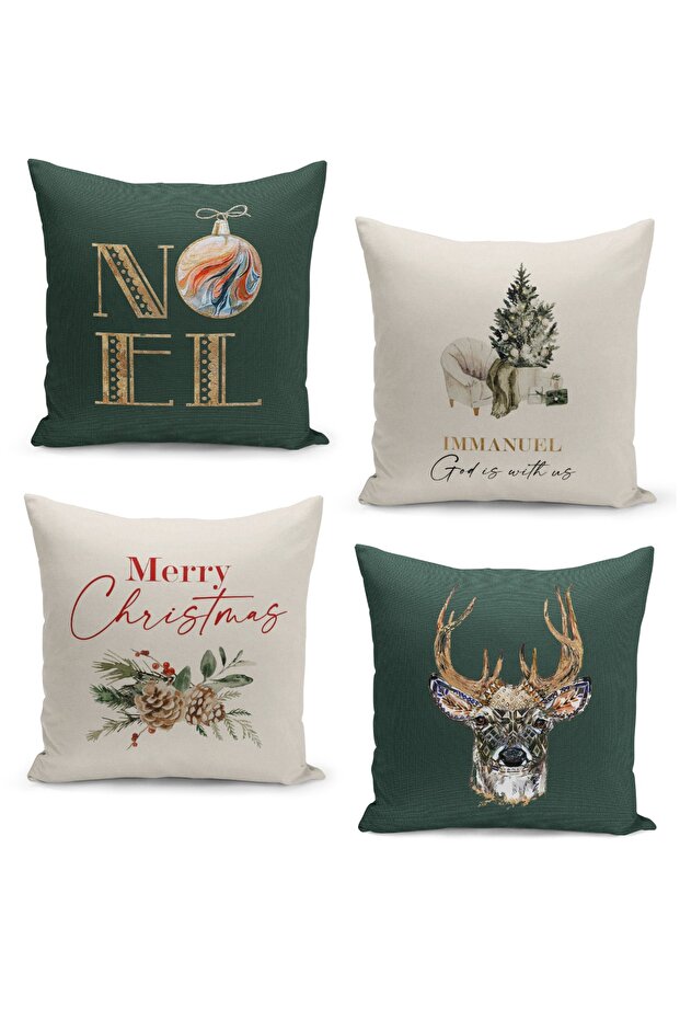 4 Piece Pillow Cover Double Sided Digital Print