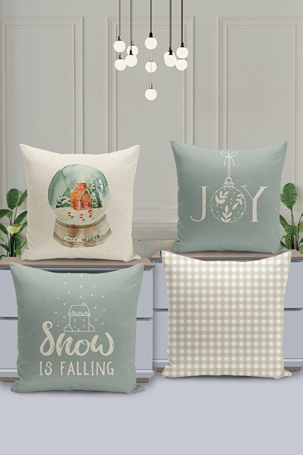 4 Piece Pillow Cover Double Sided Digital Print