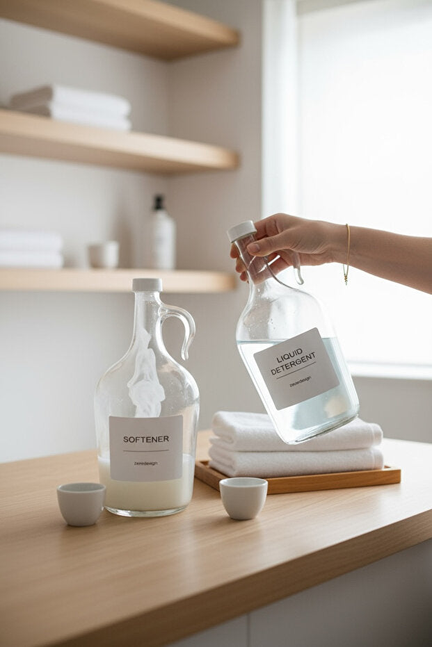 Set of 2 Laundry Bottles 1500 ml