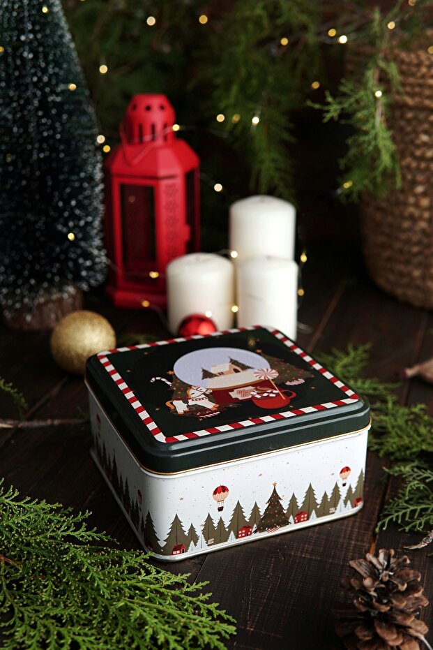 Christmas Edition Metal Storage Containers 2 Piece Set