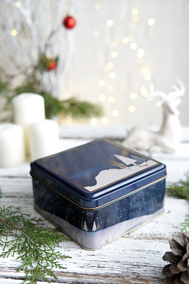 Christmas Edition Metal Storage Containers 2 Piece Set