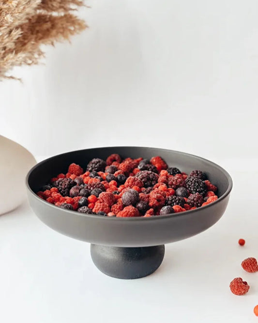 Black Porcelain Presentation Bowl 25 cm