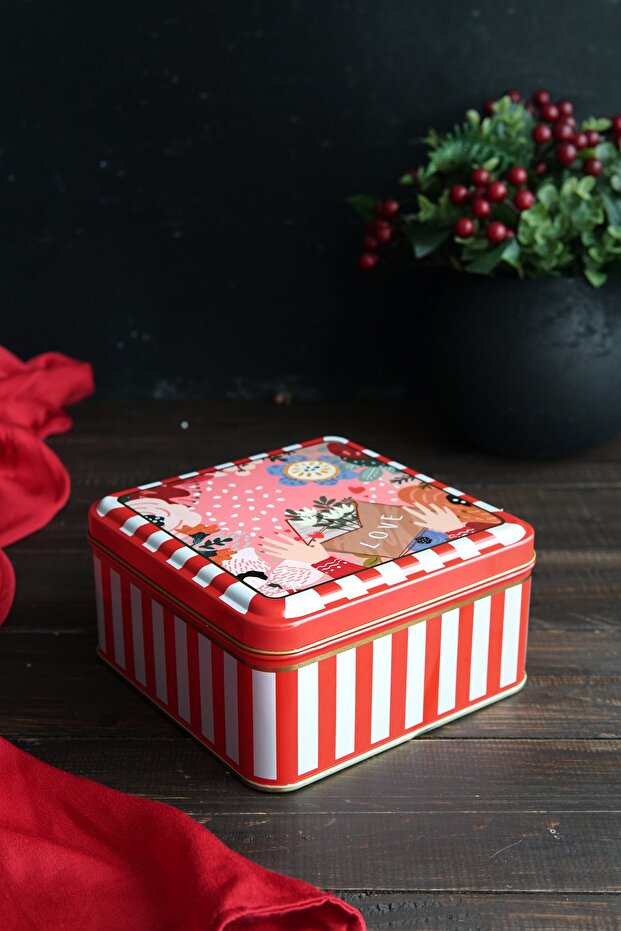 Christmas Edition Metal Storage Containers 2 Piece Set