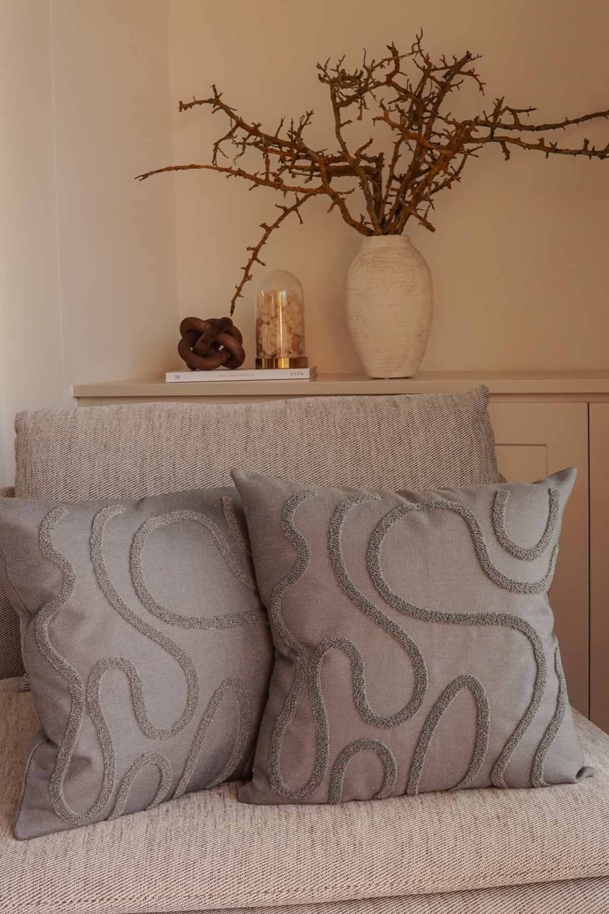 2 Piece Punch Pillow Cover Linen