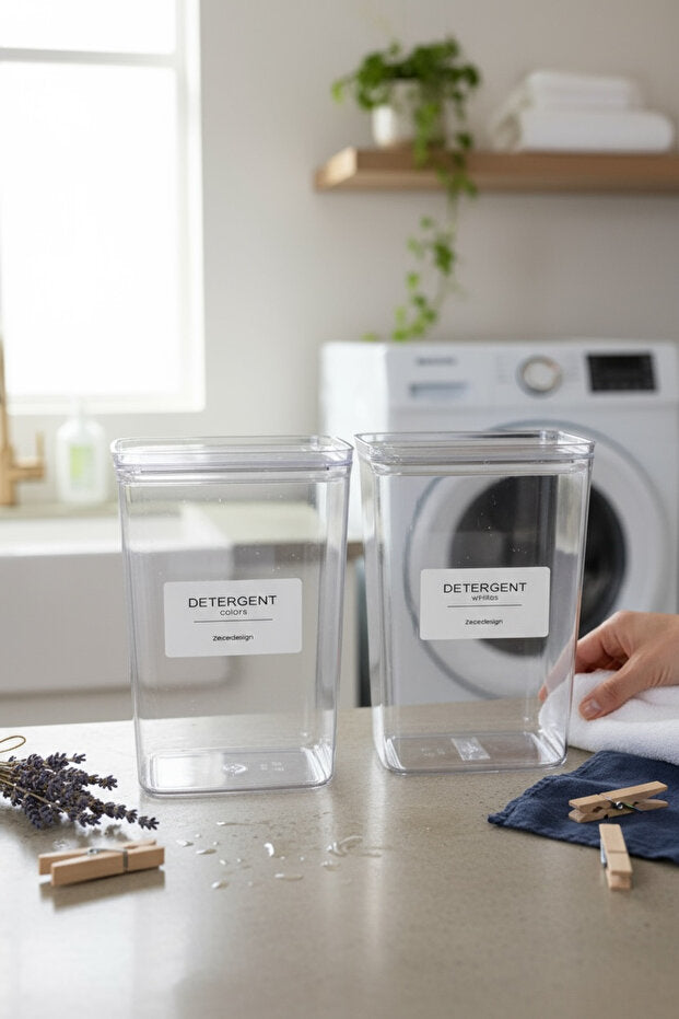 Set of 2 Detergent Jars - 2900ml