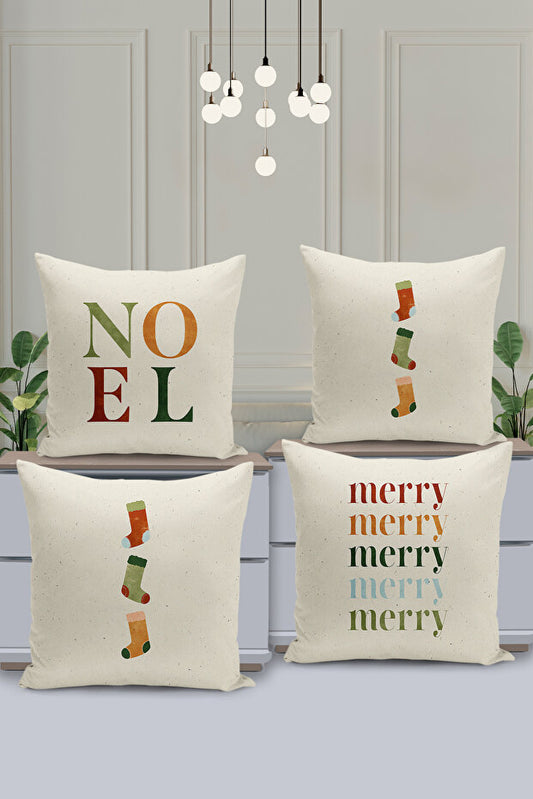 4 Piece Pillow Cover Double Sided Digital Print