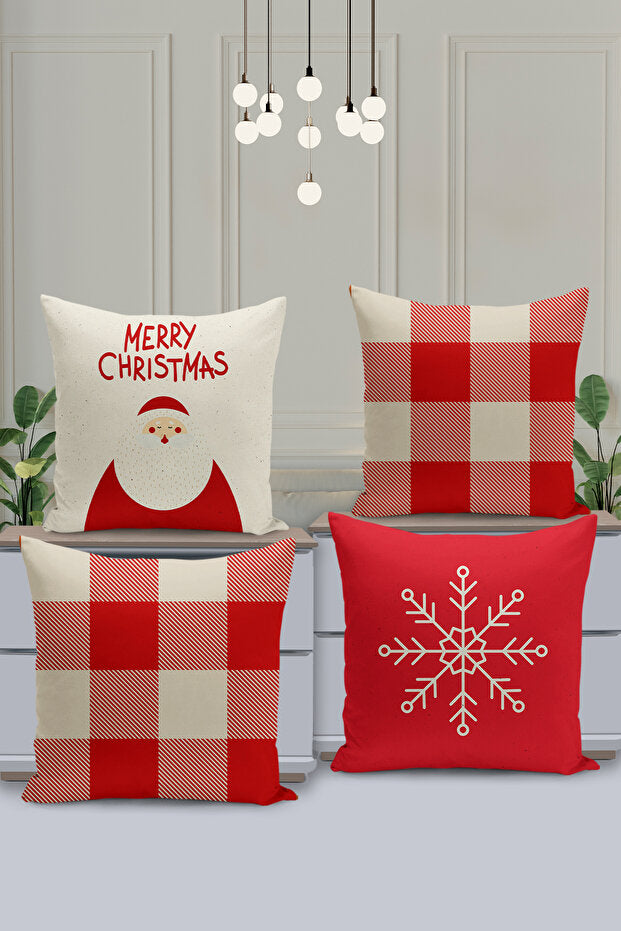 4 Piece Pillow Cover Double Sided Digital Print