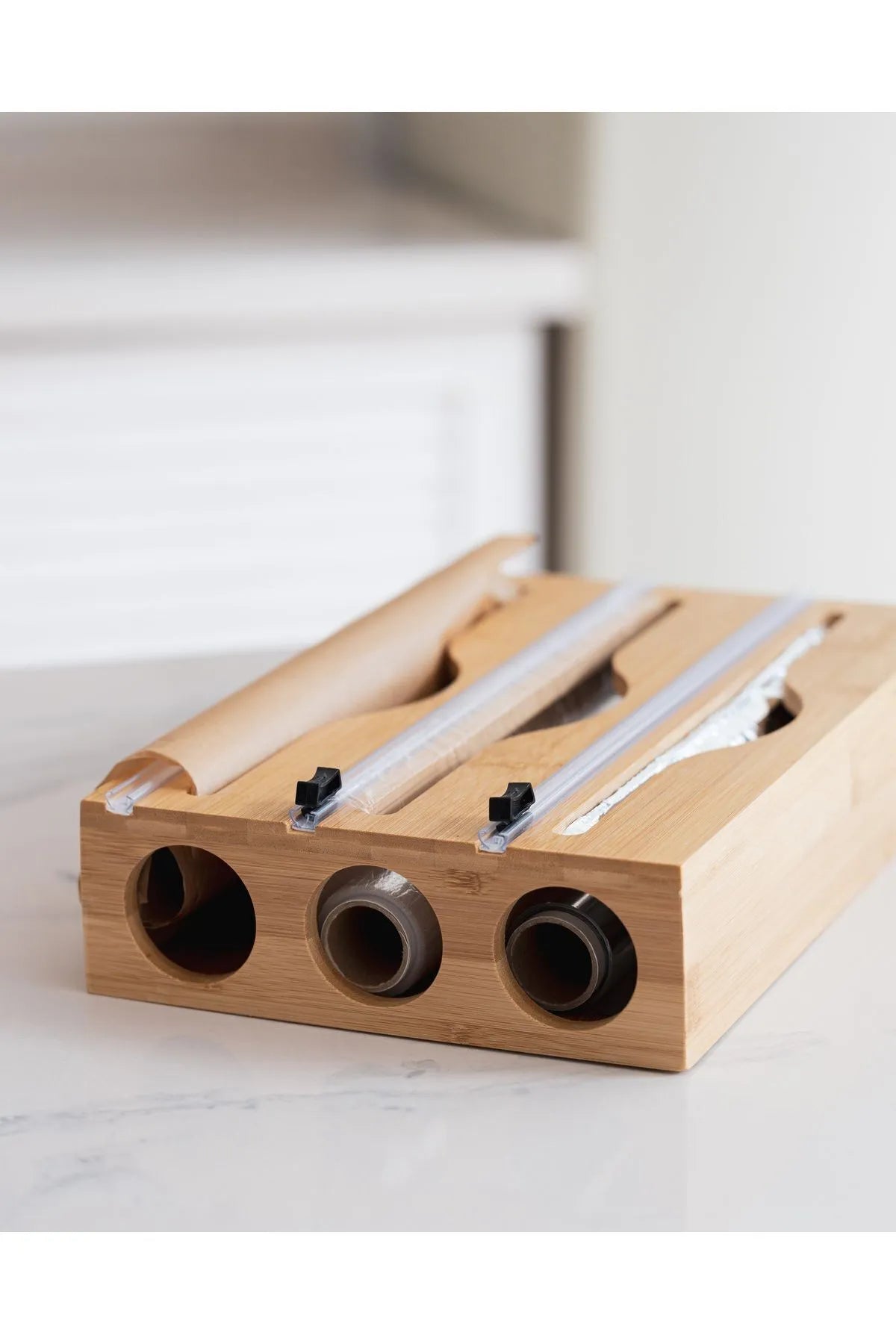 Bamboo 3 Piece Organizer Stretch and Foil Cutter