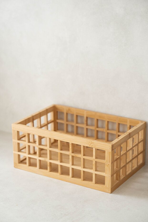 Bamboo Organizer Storage Box