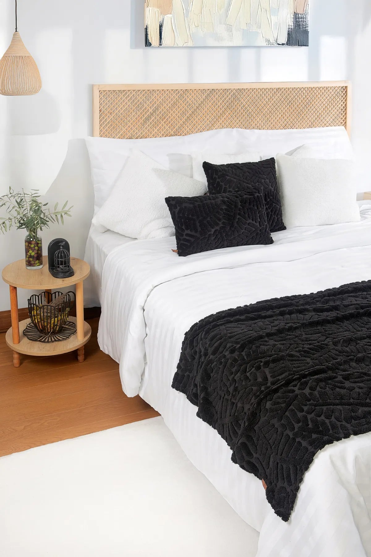 Forest Bed Runner Set Scandinavian Bohemian Pattern