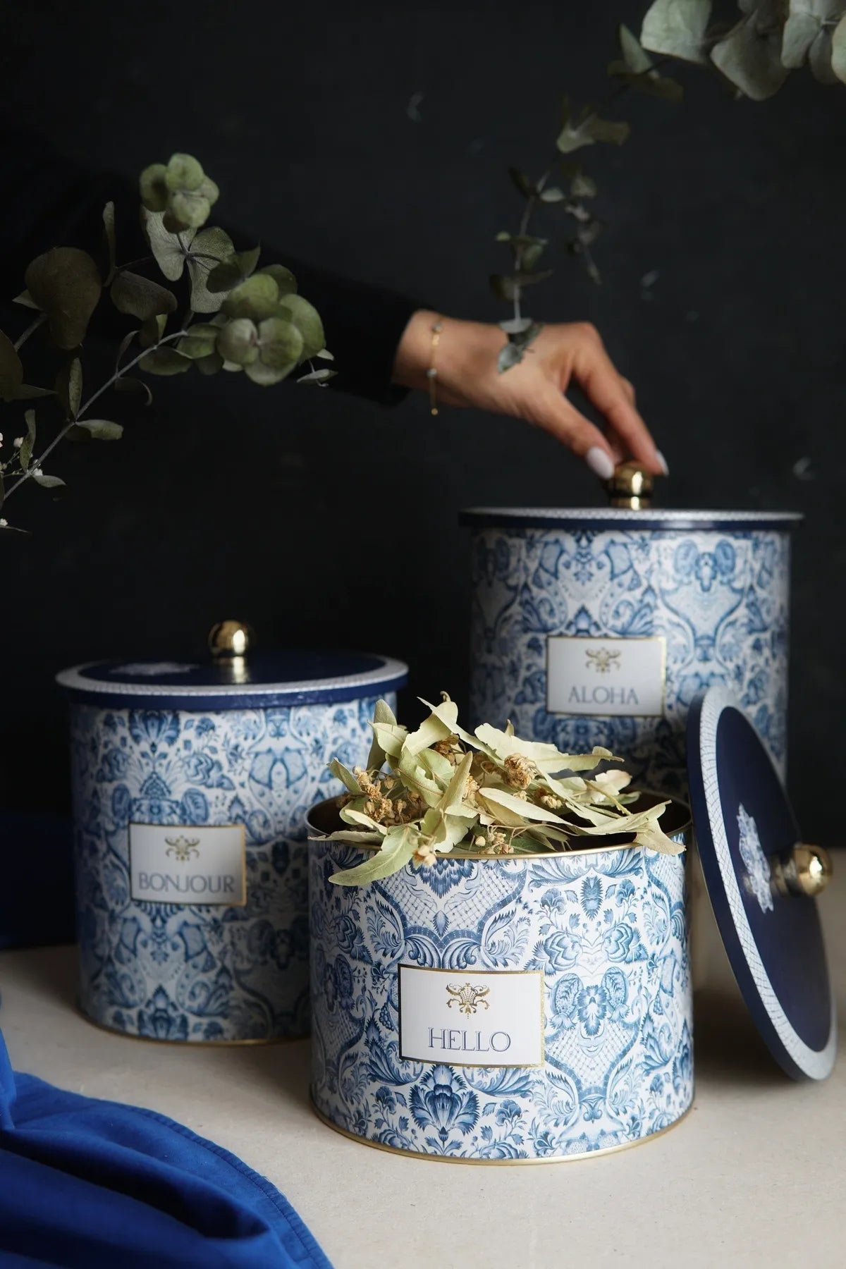 Azul Metal Storage Containers 3 Piece Set