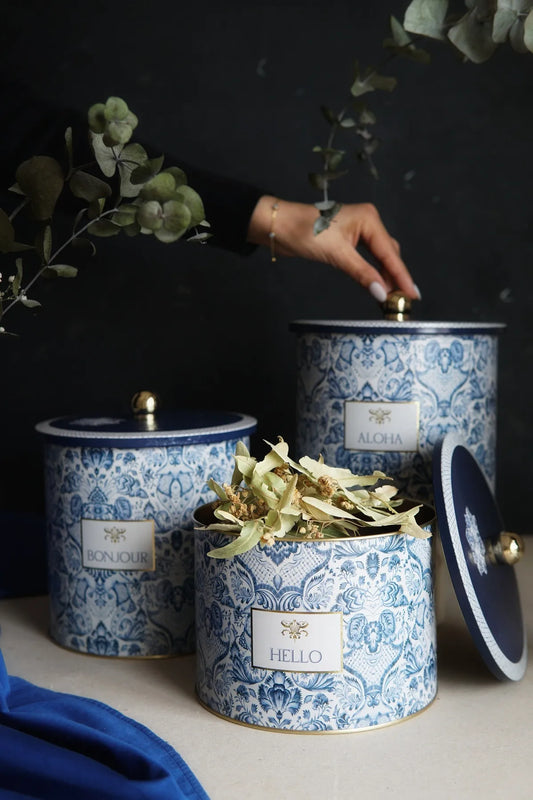 Azul Metal Storage Containers 3 Piece Set