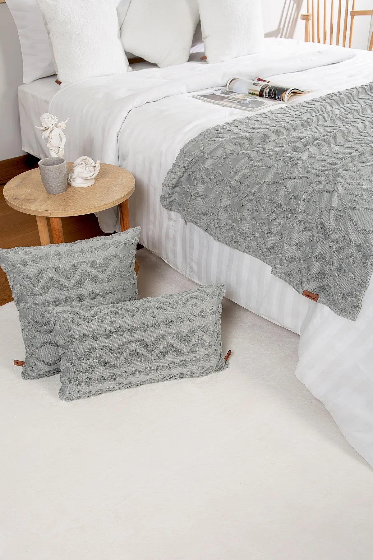 Letta Bed Runner Set Scandinavian Bohemian Pattern