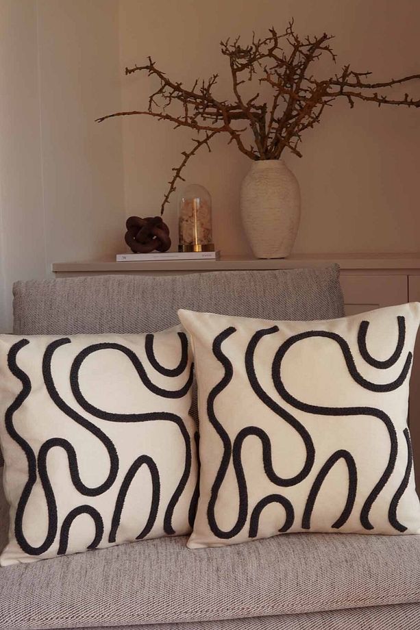 2 Piece Punch Pillow Cover Linen