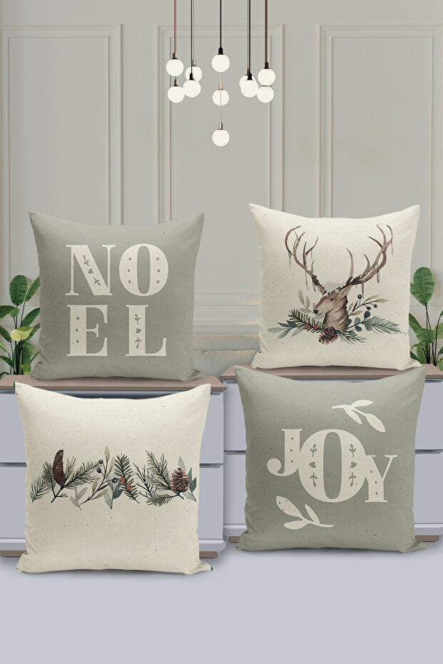 4 Piece Pillow Cover Double Sided Digital Print
