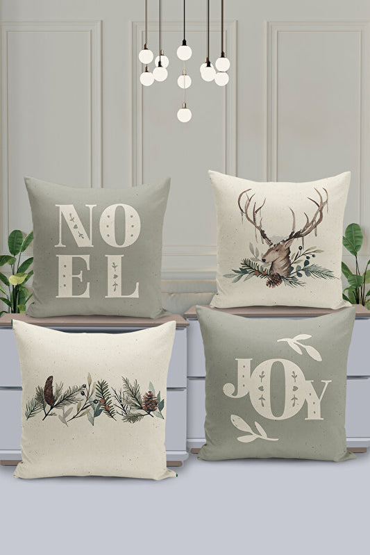 4 Piece Pillow Cover Double Sided Digital Print