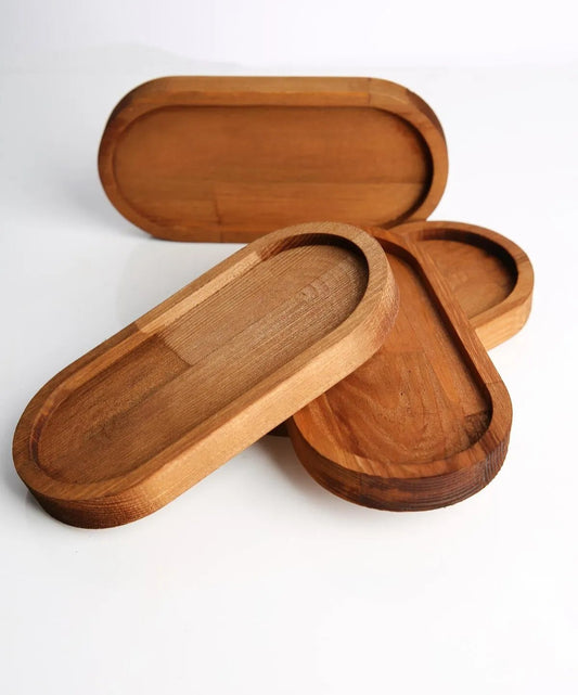 4 Piece Wooden Tray