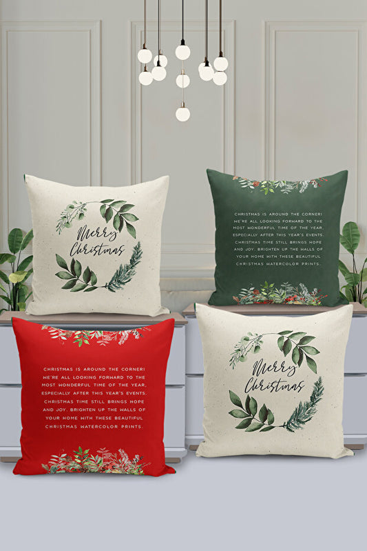 4 Piece Pillow Cover Double Sided Digital Print