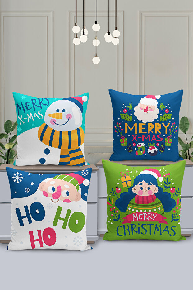 4 Piece Pillow Cover Double Sided Digital Print