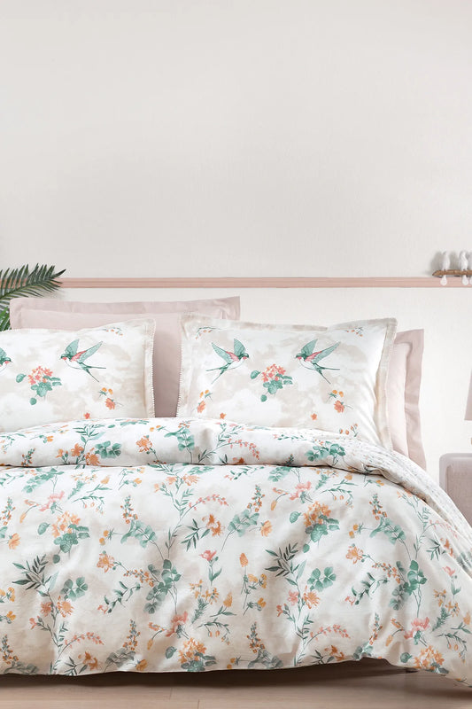 Pera Ranforce Duvet Cover Set - Beige
