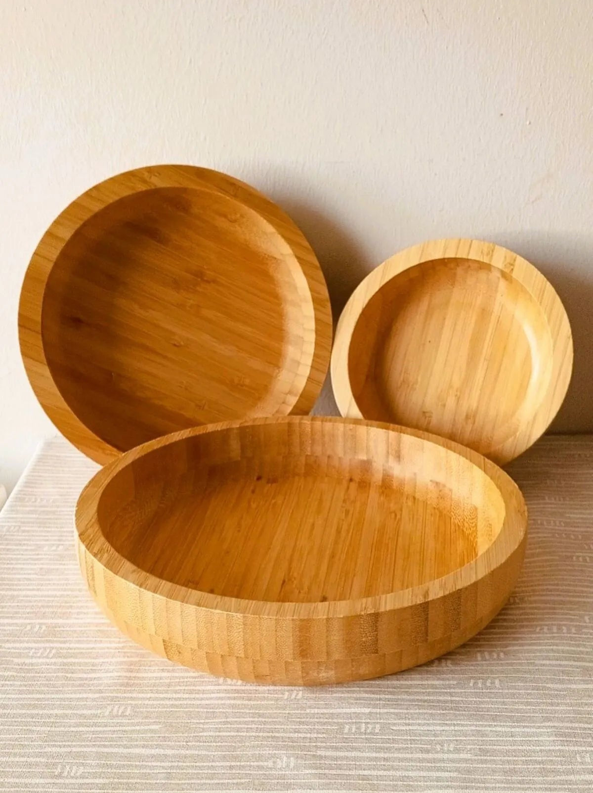 Bamboo 3 Piece Bowl Set