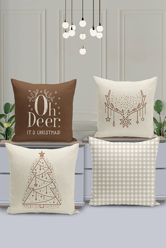 4 Piece Pillow Cover Double Sided Digital Print