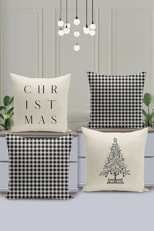 4 Piece Pillow Cover Double Sided Digital Print