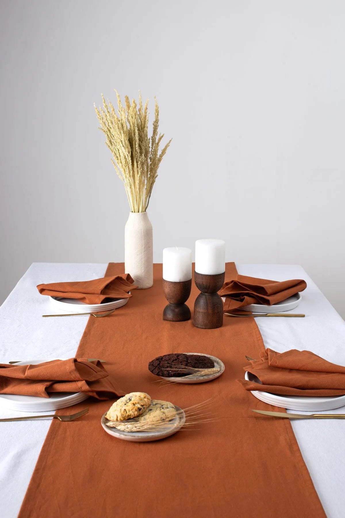 Organic Raw Linen Runner 40 X 150 Cm
