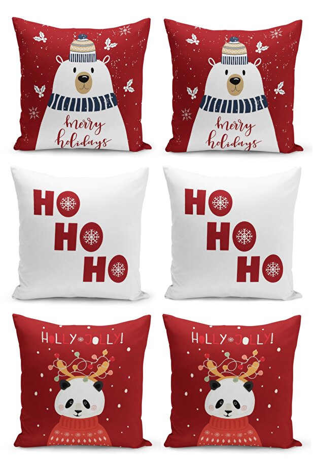 6 Piece Pillow Cover Double Sided Digital Print