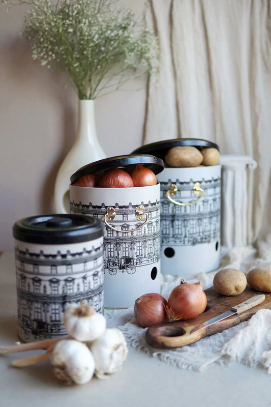 City Metal Storage Containers 3 Piece Set