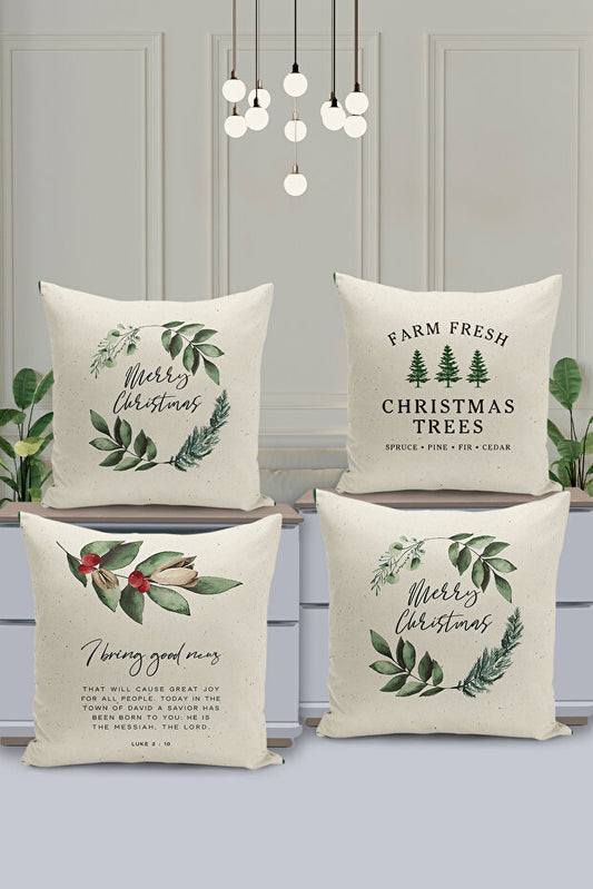 4 Piece Pillow Cover Double Sided Digital Print