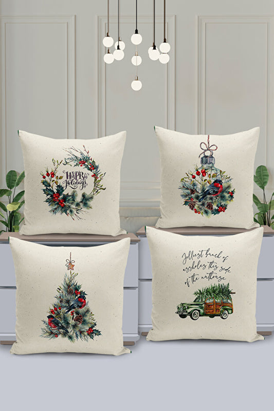 4 Piece Pillow Cover Double Sided Digital Print