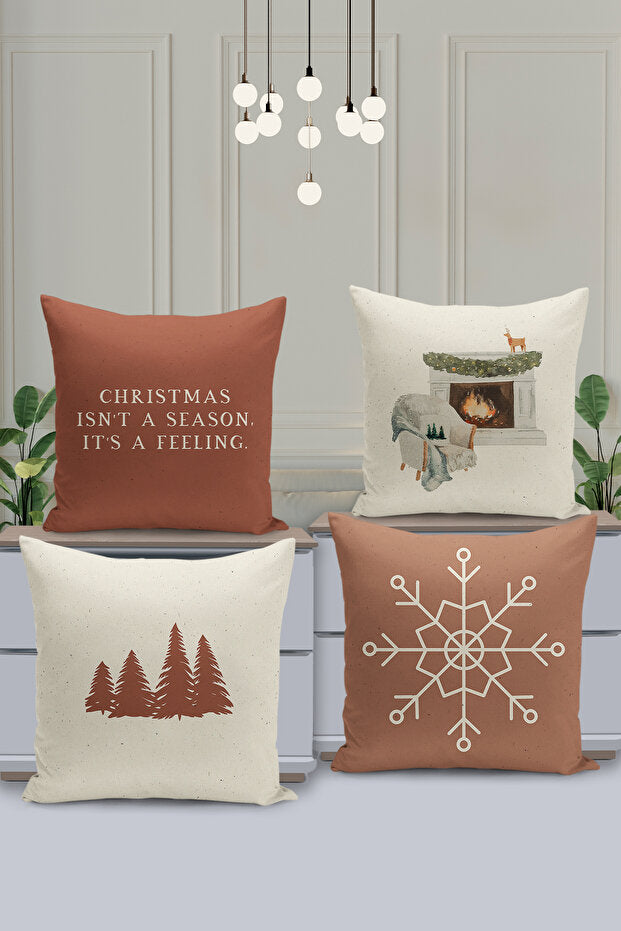 4 Piece Pillow Cover Double Sided Digital Print