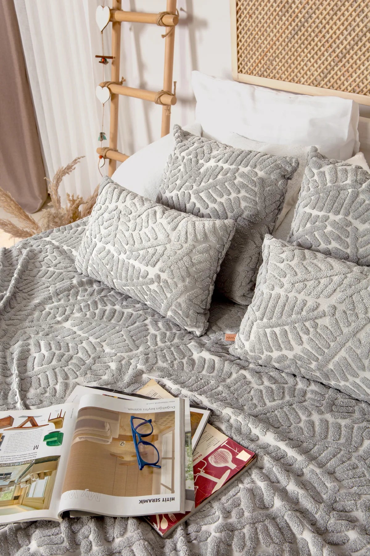 Forest Scandinavian Bedspread Set Bohemian Pattern