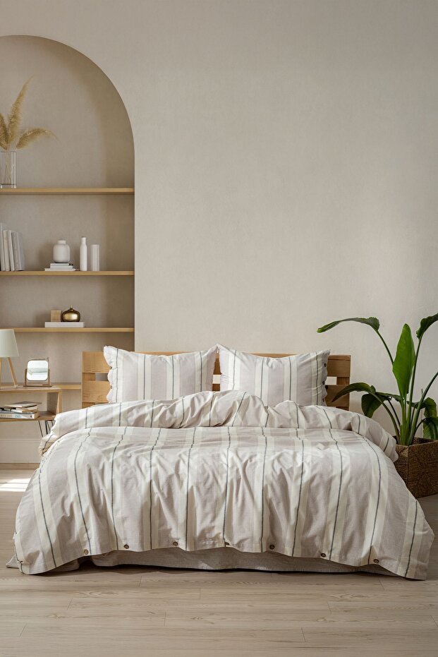 Granite 100% Cotton Washable Vintage Duvet Cover Set