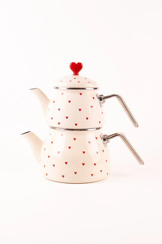 Cupid Enamel Teapot